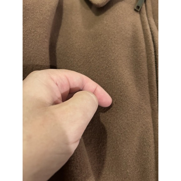 Vintage 90's Baracuta Cashmere Wool Bomber Jacket Beige Medium Soft Gold Lined - Picture 15 of 15